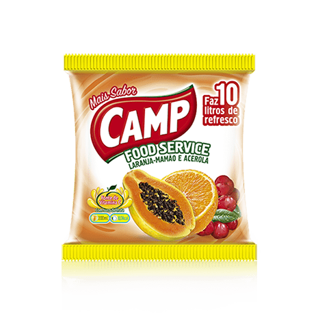 Camp Food Service Laranja, Mamão e Acerola  150g